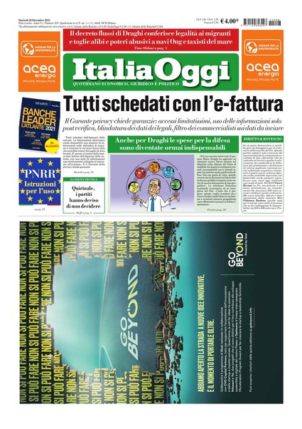 Italia oggi : quotidiano di economia finanza e politica